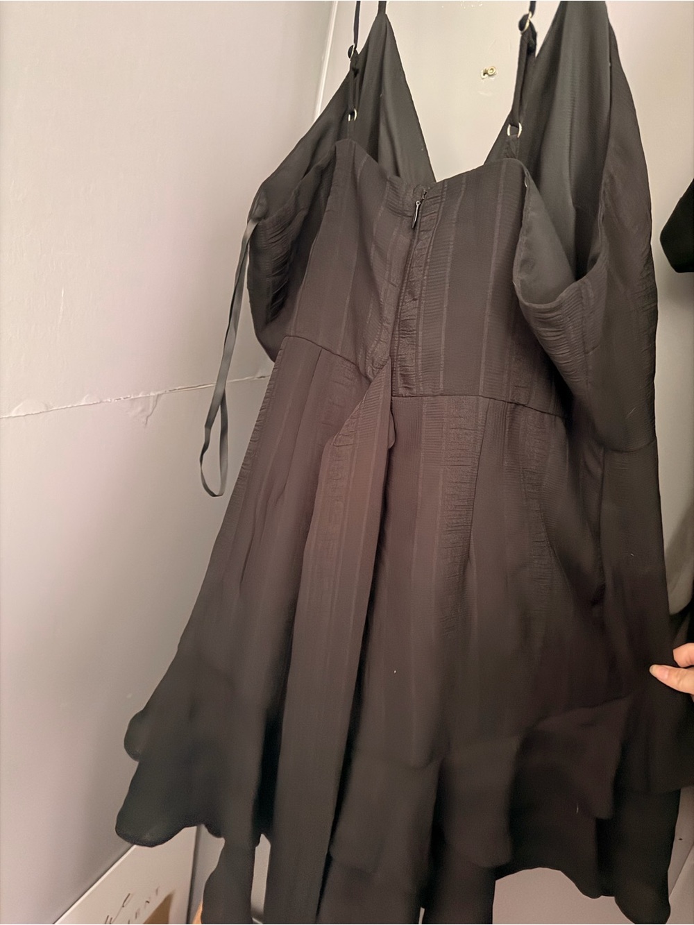 Black Ruffled Dress - Picture 2 of 2